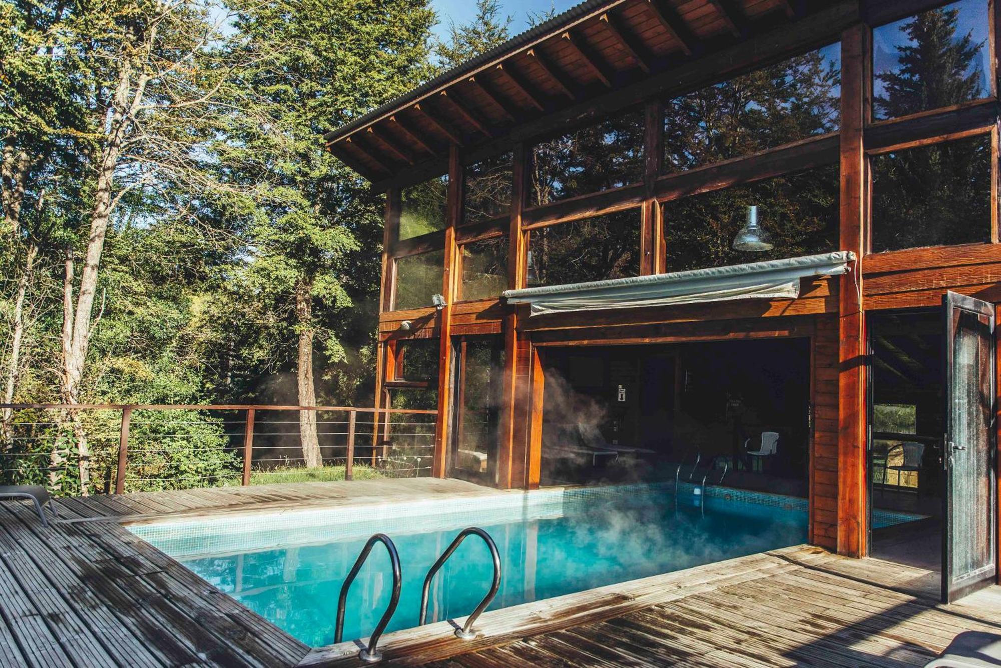 Апарт готель Arbolar, Casas De Montana- Piscina Climatizada Вілья-Ла-Ангостура Екстер'єр фото