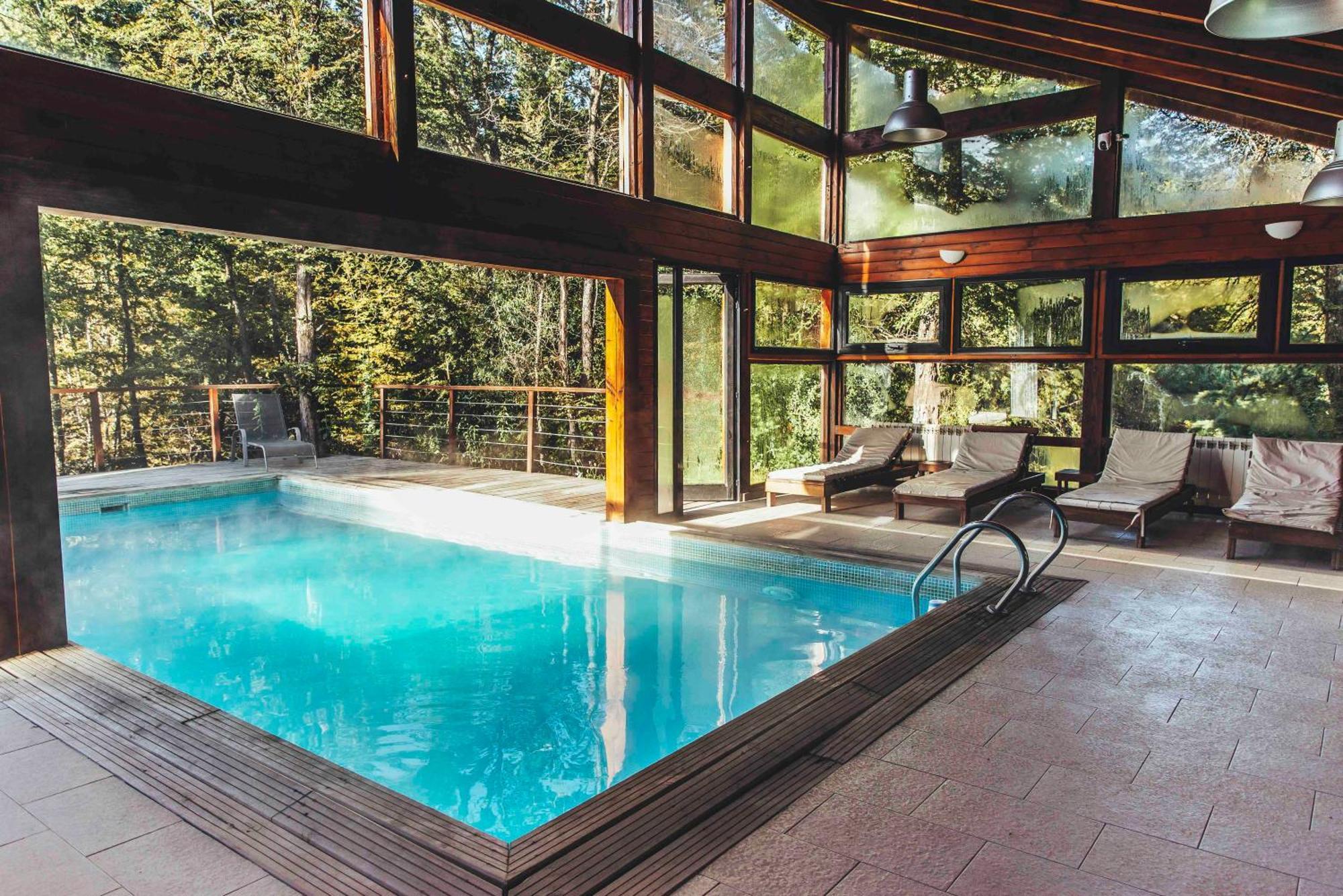 Апарт готель Arbolar, Casas De Montana- Piscina Climatizada Вілья-Ла-Ангостура Екстер'єр фото